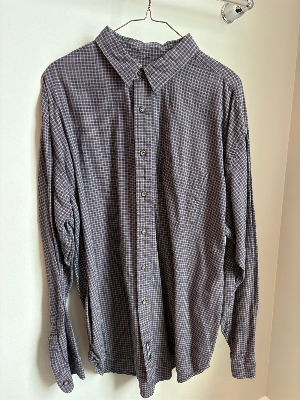 Vintage- American Eagle Outfitters Men'sCheck Button-Down Shirt
